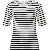 Comma Shirt zwart / wit