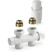 Plieger Onderblok radiator set valvola design recht wit