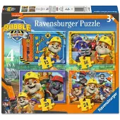 Ravensburger Rubble & Crew 4-in-1 puzzel Karton Puzzel