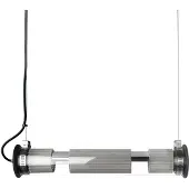 DCW éditions In The Tube 120-700 Hanglamp Silver | Silver Mesh | Black