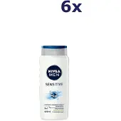 Nivea 6x Douchegel Men Sensitive 400 ml