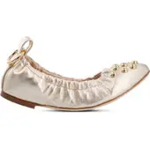 Jan Jansen Ballerina's Dames Goud Leer Size 39