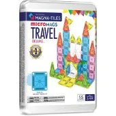 Magna-Tiles Magnetset - 55 Teile - Deluxe Travel Set + MicroMAGS - - One Size - Magnetspielzeug