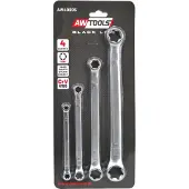 AWTOOLS Torx sleutel - Torx ster male SET VAN POLYGONALE TORX SLEUTELS E6-E24 - 4 STUKS