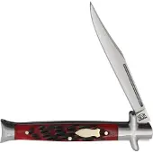 Rough Ryder Reserve Bowtie Fishtail RRR052, D2, Red Jigged Bone, slipjoint zakmes