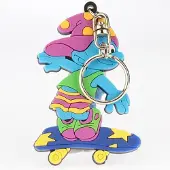 Schleich Skateboard sleutelhanger - Flexibel rubber - 8 cm