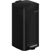 Mazazu - Prullenbak - Pedaalemmer - 30L - Zwart - 34x28.5x54.4