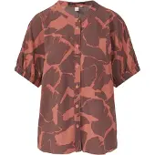 s.Oliver Blouse donkerbruin / oranje