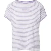 Comma casual identity Shirt lavendel / wit