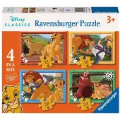 Ravensburger The Lion King 4-in-1 puzzel Karton Puzzel