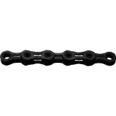 Kmc DLC11 Gevosste ketting 11S Zwart || Maat: 118 Links