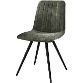 Zijlstra Stoel velvet Straight Stitch Groen Velours
