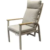 AVH-Collectie Kota dining tuinstoel verstelbaar latte aluminium
