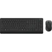 Microsoft 900, Volledige grootte (100%), Draadloos, RF draadloos, QWERTY-indeling, Zwart, Inclusief muis