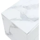 En.casa Nachtkastje zwevend Ampfing 40x29x30 cm marmerlook wit []
