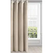 Eurofirany - Melanie Serie - Gordijn - Beige Velours - 140x250 cm