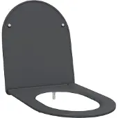 vidaXL Toiletbril Antraciet 47 x 36 x 3,4 cm Duroplast