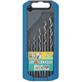 Wolfcraft Jeu de forets à métaux 5 pcs 2-6 mm 7121000