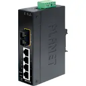 Planet ISW-511T IP30 Slim Type 4-Port Ethernet Switch +1-Port 100Base-FX(SC)