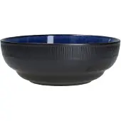 MamboCat Set van 6 kommen Reactief Glazuur marineblauw- Athene