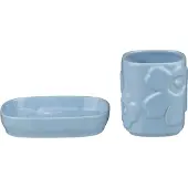Marimekko Unikko Badkamerset - Tandenborstelhouders Steengoed Sky Blue - REDUNDANT074811-510