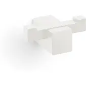 Zack Carvo Handdoekhaak - 7x3cm - dubbel - wit 40814
