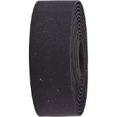 Bbb Cycling Stuurlint Racefiets - Zelfklevend Stuurtape met Stretch Materiaal - Antislip - Lengte: 200cm - Dikte: 2mm - Inclusief Stuurdoppen - Zwarte Kurk - RaceRibbon BHT-01