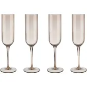 Blomus Champagneglas FUUM, set van 4 stuks, goudkleurig glas, Blomus