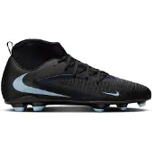 Nike Phantom 6 High Club Gras / Kunstgras Voetbalschoenen (MG) Zwart Lichtblauw