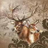 Ambiente - Lunch servetten - Deer Couple Brown