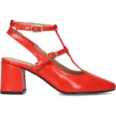 Lina Locchi Dames Hakken 010-50 - Rood - Maat 38
