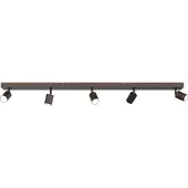 Masterlight Plafondlamp Bounce 5-lichts cacao 130x8cm