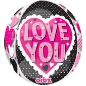 Qualatex - Folieballon Love You Rond 40 cm
