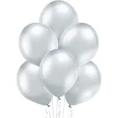 Belbal Standaard Ballonnen (30cm) - 601 Glossy Zilver - 100 stuks