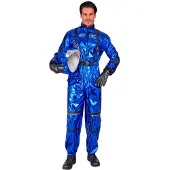 Widmann Astronaut Jumpsuit Heer Metallic - Blauw - Maat L