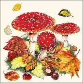 Ambiente servetten - 33x33cm - 20 stuks - Paddestoelen