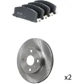 RIDEX 3405B2697 Remschijven en blokken