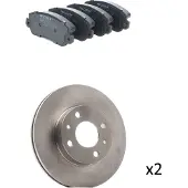 RIDEX 3405B2967 Remschijven en blokken