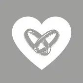 Ambiente Lunch Servetten - Love Rings Silver