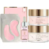 Erth Skin London EGF Crème + Oogpads + Rozen Gezichtsolie Set 130 ml