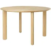 UMAGE Comfort Circle Eettafel Rippled | Oak