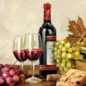 Ambiente Lunch Servetten - Wine & Grapes