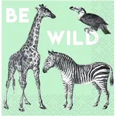 Stewo - Lunch servetten - Zimo Mint/Giraffe-Zebra