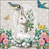 Ambiente - Lunch servetten - White Rabbit Grey