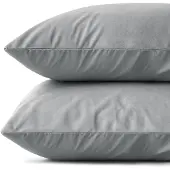 Sleeptime Velvet Kussensloop Fluweel Grijs (2 in 1)