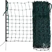 Kerbl Konijnennet, 12 meter lang, groen, 65 cm hoog, met losse punten