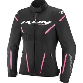 Ixon Striker 2 Air WP L Zwart Bright Roze Waterdichte Dames Textiele Motorjas Maat S
