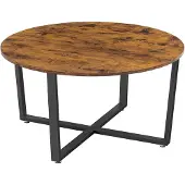 Leobert Ronde salontafel met ijzeren frame, diameter 88 x 47 cm