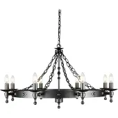 Elstead Lighting LED Kroonluchter | 8X E14 Max 60W | Dimbaar | Graphite Black