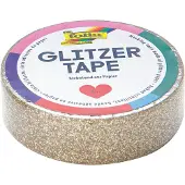 Magni deco plakband glittertape, 15 mm x 5 m, goud